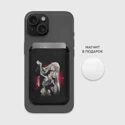 Картхолдер Magsafe магнитный Темный дворецкий Гробовщик танцует со скелетом - фото 2