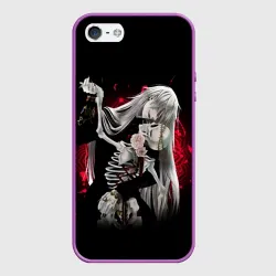 Чехол для iPhone 5/5S матовый Темный дворецкий Гробовщик танцует со скелетом