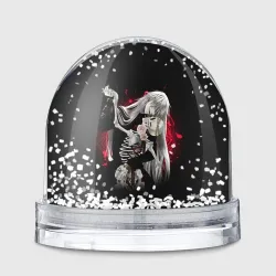 Игрушка Снежный шар Темный дворецкий Гробовщик танцует со скелетом