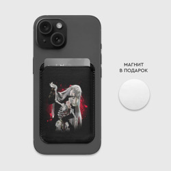 Картхолдер Magsafe магнитный Темный дворецкий Гробовщик танцует со скелетом - фото 2