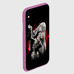 Чехол для iPhone XS Max матовый Темный дворецкий Гробовщик танцует со скелетом - фото 2