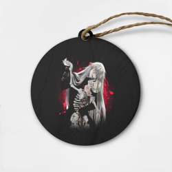 Деревянная игрушка круг Темный дворецкий Гробовщик танцует со скелетом