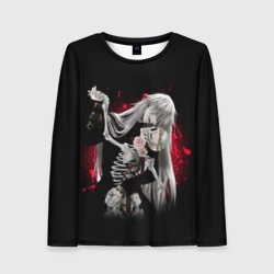 Женский лонгслив 3D Темный дворецкий Гробовщик танцует со скелетом