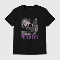 Мужская футболка хлопок Темный дворецкий Грегори Вайолет