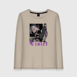 Женский лонгслив хлопок Темный дворецкий Грегори Вайолет