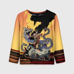 Детский лонгслив 3D Hades Загрей принц Подземного мира