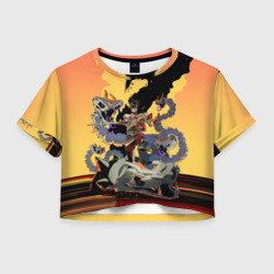 Женская футболка Crop-top 3D Hades Загрей принц Подземного мира
