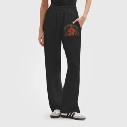 Женские брюки oversize без начеса хлопок Hades Cerberus dog - фото 2