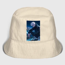 Детская панама хлопок Магическая битва Сатору Годзё арт