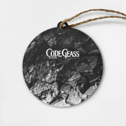 Деревянная игрушка круг Code Geass black graphite