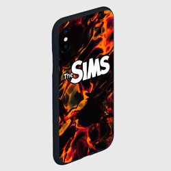 Чехол для iPhone XS Max матовый The Sims red lava - фото 2