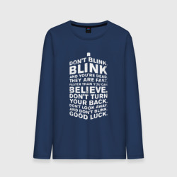 Мужской лонгслив хлопок Tardis good luck