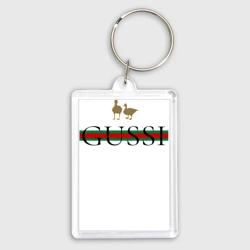 Брелок прямоугольный 35*50 Гусси - полосы