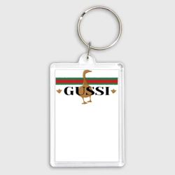 Брелок прямоугольный 35*50 Гусси - полосы