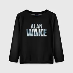 Детский лонгслив 3D Алан Вейк лого