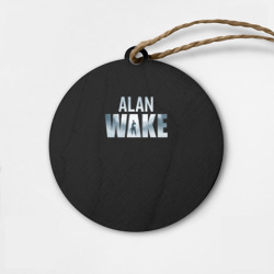 Деревянная игрушка круг Алан Вейк лого