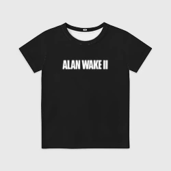 Детская футболка 3D Alan Wake 2 logo game