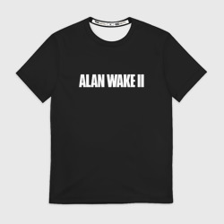 Мужская футболка 3D Alan Wake 2 logo game