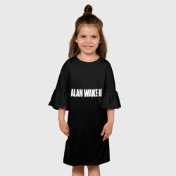 Детское платье 3D Alan Wake 2 logo game - фото 2