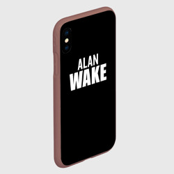 Чехол для iPhone XS Max матовый Alan Wake white logo - фото 2