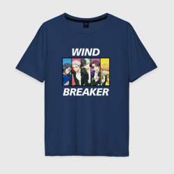 Мужская футболка хлопок Oversize Wind Breaker