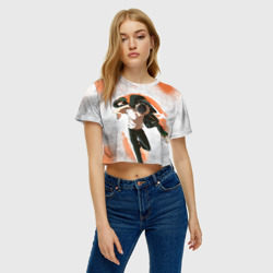 Женская футболка Crop-top 3D Ветролом - Харука - фото 2