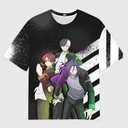 Женская футболка oversize 3D Ветролом