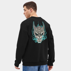 Мужской свитшот oversize без начеса хлопок Кайдзю - фото 2