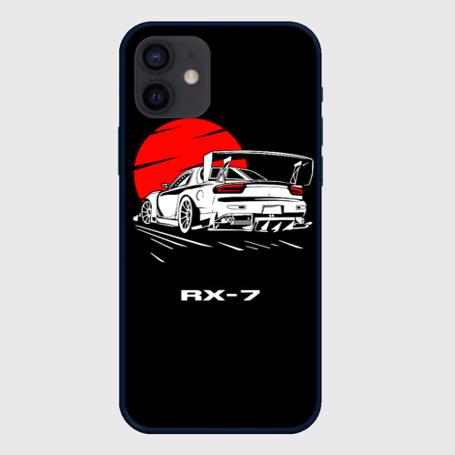 Чехол для iPhone 12 mini с принтом Mazda RX-7, вид спереди №1