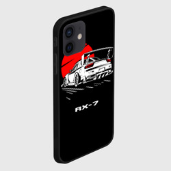 Чехол с принтом Mazda RX-7 для любого человека, вид спереди №3. Цвет основы: черный