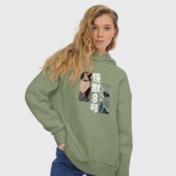 Женское худи Oversize хлопок Kaiju No8 - фото 2