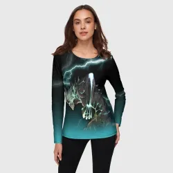 Женский лонгслив 3D Кайдзю - фото 2