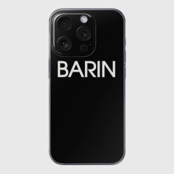 Чехол для iPhone 15 Pro силиконовый с защитой камеры Барин barin