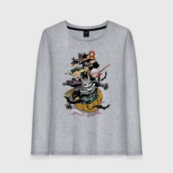 Женский лонгслив хлопок Кайдзю номер восемь Кафка Хибино боец