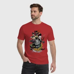 Мужская футболка хлопок Кайдзю номер восемь Кафка Хибино боец - фото 2