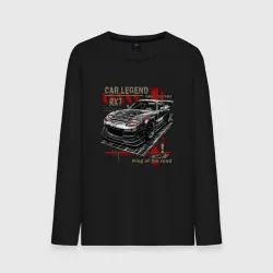 Мужской лонгслив хлопок Rx7 Twin turbo
