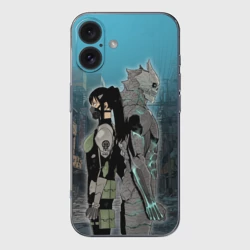 Чехол для iPhone 16 силиконовый с защитой камеры Хибино и Аширо -Кайдзю номер 8