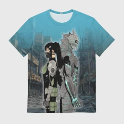 Мужская футболка 3D Хибино и Аширо -Кайдзю номер 8