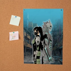 Постер Хибино и Аширо -Кайдзю номер 8 - фото 2