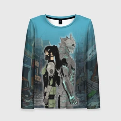 Женский лонгслив 3D Хибино и Аширо -Кайдзю номер 8