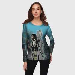 Женский лонгслив 3D Хибино и Аширо -Кайдзю номер 8 - фото 2