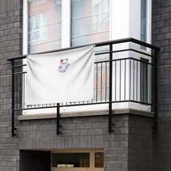 Флаг-баннер Милый кот посылает любовь - парная - фото 2