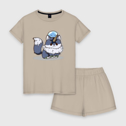 Женская пижама с шортиками хлопок О моём перерождении в слизь Римуру Темпест на волке