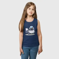 Детская майка хлопок О моём перерождении в слизь Римуру Темпест на волке - фото 2