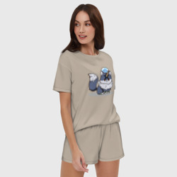 Женская пижама с шортиками хлопок О моём перерождении в слизь Римуру Темпест на волке - фото 2