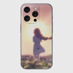 Чехол для iPhone 15 Pro Max силиконовый с защитой камеры Sousou no Frieren Фламме детство