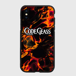 Чехол для iPhone XS Max матовый Code Geass red lava
