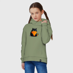 Детское худи Oversize хлопок Сердитый толстый кот - фото 2