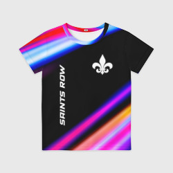 Детская футболка 3D Saints Row speed game lights