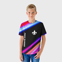 Детская футболка 3D Saints Row speed game lights - фото 2